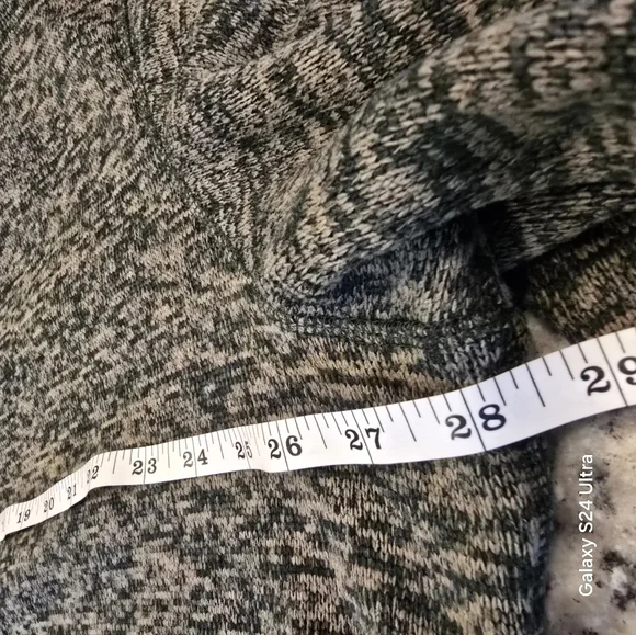 Eddie Bauer Mens Sweater Fleece Palm Heather 1/4 Zip - Picture 9 of 10